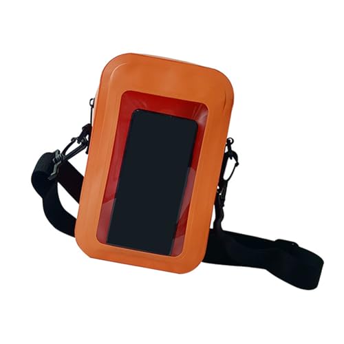 ZEPFJHE Transparente Handytasche, wasserdichte Handytasche, trockene Aufbewahrungstasche, Schultertaschen für Strand, Camping, Bootfahren, passend für die meisten mobilen Geräte, Schwimmen, Tauchen von ZEPFJHE