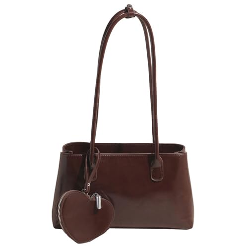 ZEPFJHE Umhängetasche Für Frauen Trendige Hobos Toted Handtasche PU Leder Achselstärke Geldbörse Geldbeutel Mit Reißverschluss Pendlertaschen Umhängetasche Für Frauen von ZEPFJHE