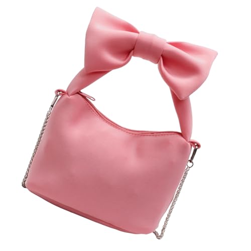 ZEPFJHE Umhängetasche für Damen, Crossbody-Tasche mit abnehmbaren Trägern, süße Schleife, Clutch, Handtaschen mit Reißverschluss, Crossbody-Tasche für Damen, B, One Size von ZEPFJHE