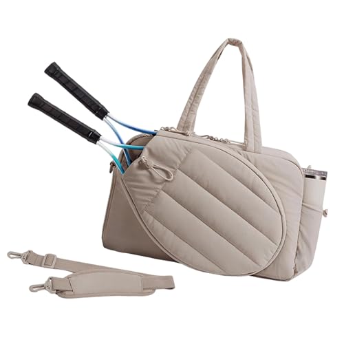 ZEPFJHE Unisex Tennis Carryall Bag Wasserfeste Nylon Umhängetasche Multi Taschen Design Für Schläger Balls Fitnessstudio Essentielles Unisex Gym Duffle von ZEPFJHE