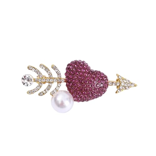 Zarte Strasssteine ​​Bowknot Heart Oval Pin Anspruchsvoller Brosche Schmuck Für Blusen Schals Und Besondere Anlässe Outfits Vintage SFETY BADGE PIN Für Besondere Anlässe von ZEPFJHE