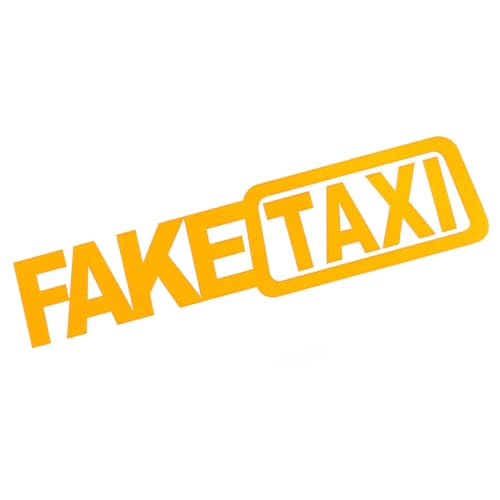 Aufkleber Faketaxi, Fake Taxi Driver Fun Aufkleber, Lustiger Fake Taxi Auto Aufkleber, Auto Stoßstange Aufkleber, Taxi Schild für Aauto, für Autos oder Motorräder von ZEPIQOR