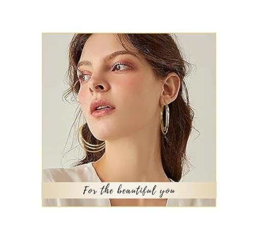 ZEPIQOR Hypoallergene Vergoldete Ohrringe Gold Creolen für Damen ZEPIQOR Hypoallergene Vergoldete Ohrringe Gold Creolen für Damen von ZEPIQOR
