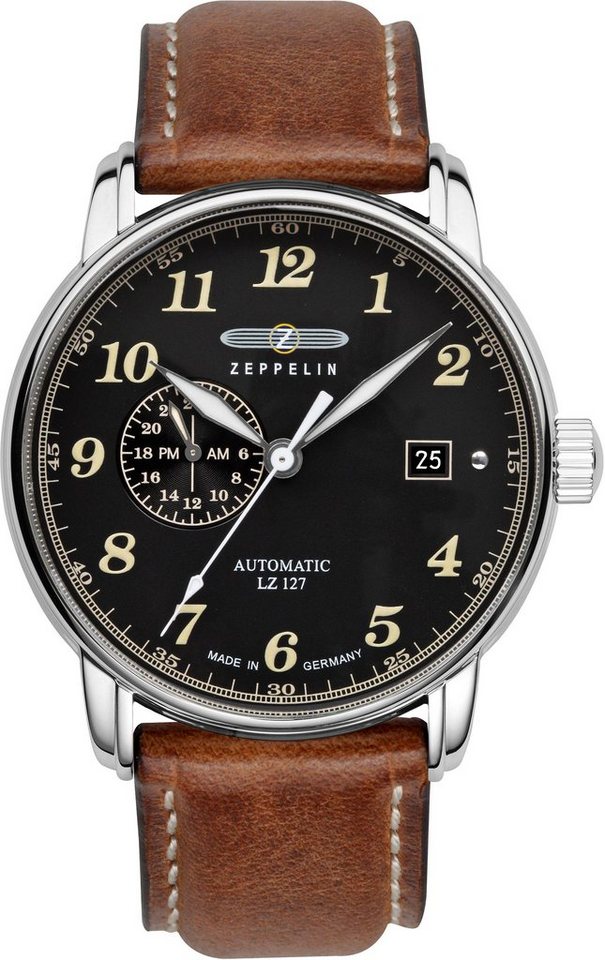 ZEPPELIN Automatikuhr LZ 127 Graf Zeppelin 8668-2, Armbanduhr, Herrenuhr, Datum, Made in Germany von ZEPPELIN