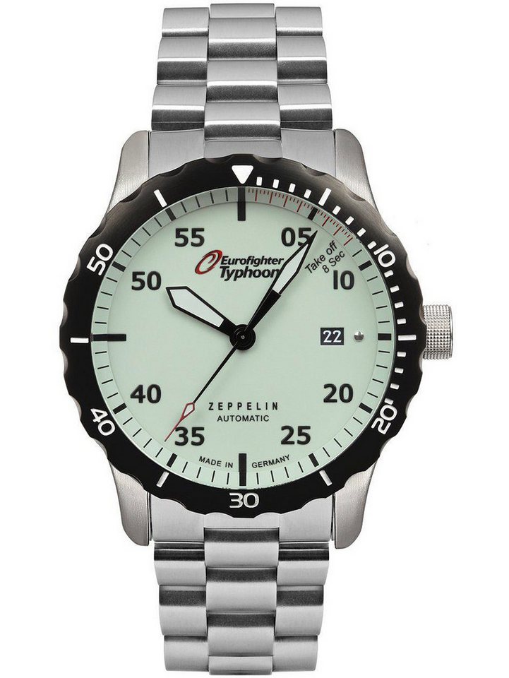 ZEPPELIN Automatikuhr Zeppelin 7268M-5 Eurofighter Typhoon Automatik Herrenuhr 43mm 20ATM Zeppelin 7268M-5 Eurofighter Typhoon Automatik Herrenuhr 43mm 20ATM von ZEPPELIN