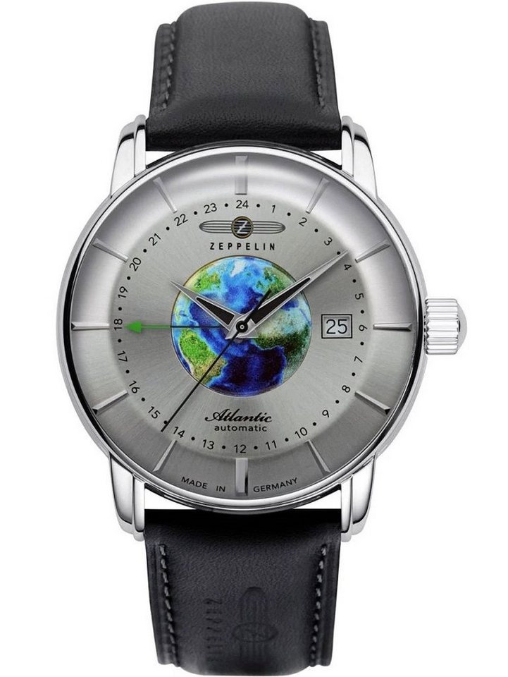 ZEPPELIN Automatikuhr Zeppelin 8468-1 Atlatnic Automatik GMT Herrenuhr 43mm 5ATM Zeppelin 8468-1 Atlatnic Automatik GMT Herrenuhr 43mm 5ATM von ZEPPELIN