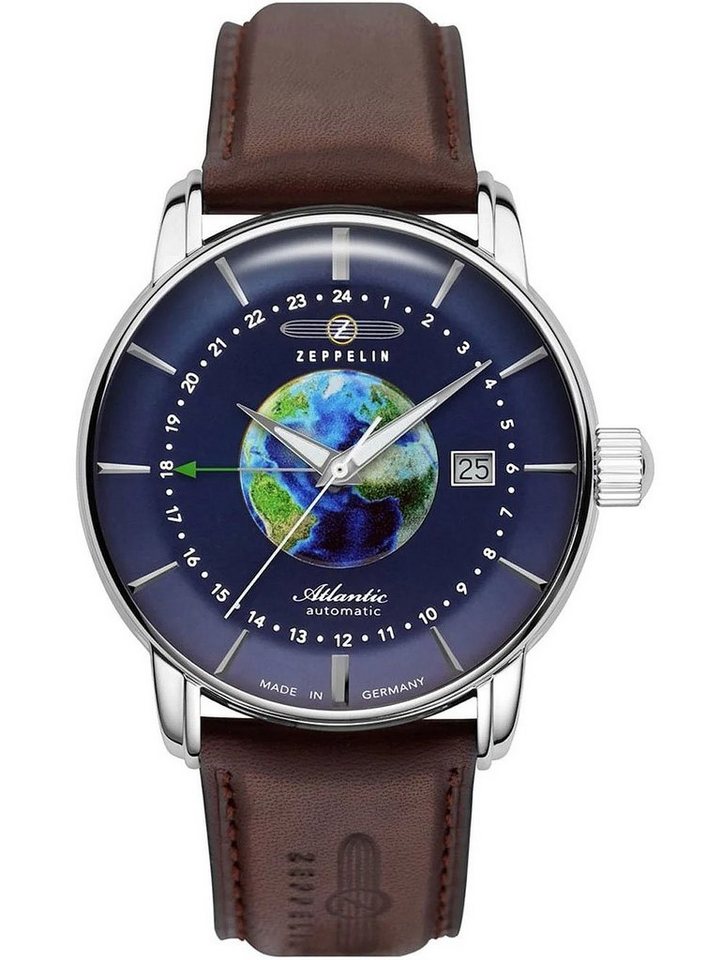 ZEPPELIN Automatikuhr Zeppelin 8468-3 Atlatnic Automatik GMT Herrenuhr 43mm 5ATM Zeppelin 8468-3 Atlatnic Automatik GMT Herrenuhr 43mm 5ATM von ZEPPELIN