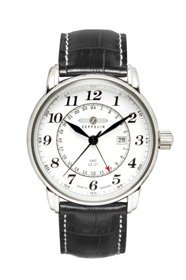 ZEPPELIN Quarzuhr Herrenuhr Quarz mit Dual Time und Lederarmband von ZEPPELIN