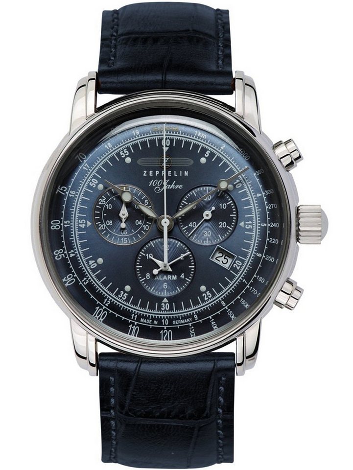 ZEPPELIN Quarzuhr Zeppelin 7680-3 100 Jahre Zeppelin Alarm Chronograph Herrenuhr 42mm 10 Zeppelin 7680-3 100 Jahre Zeppelin Alarm Chronograph Herrenuhr 42mm 10ATM von ZEPPELIN