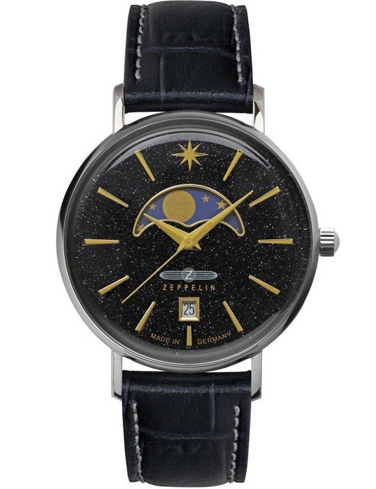 ZEPPELIN Quarzuhr Zeppelin 8137-2 Damenuhr Luna Mondphase 36mm 5ATM Zeppelin 8137-2 Damenuhr Luna Mondphase 36mm 5ATM von ZEPPELIN