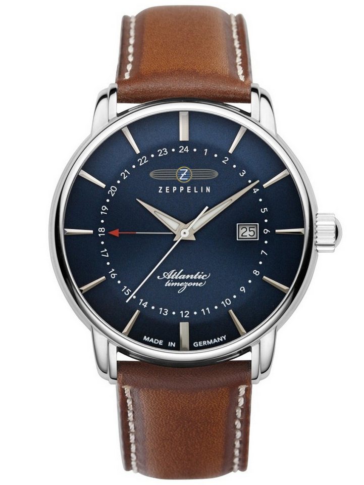 ZEPPELIN Quarzuhr Zeppelin 8442-3 Atlantic GMT Herren 40mm 5ATM Zeppelin 8442-3 Atlantic GMT Herren 40mm 5ATM von ZEPPELIN
