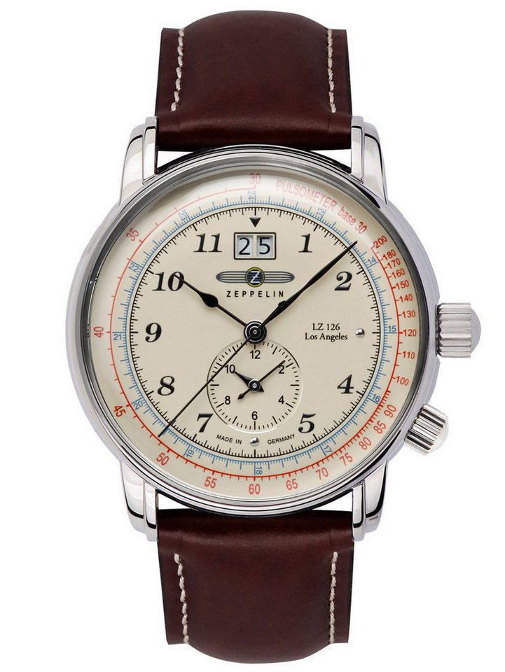 ZEPPELIN Quarzuhr Zeppelin 8644-5 LZ-127 Herrenuhr 43mm 5ATM Zeppelin 8644-5 LZ-127 Herrenuhr 43mm 5ATM von ZEPPELIN