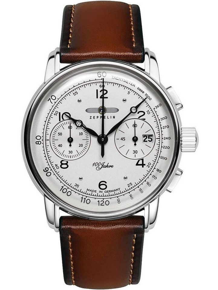 ZEPPELIN Quarzuhr Zeppelin 8676-1 Chronograph 100 Jahre Zeppelin Herrenuhr 42mm 5ATM Zeppelin 8676-1 Chronograph 100 Jahre Zeppelin Herrenuhr 42mm 5ATM von ZEPPELIN
