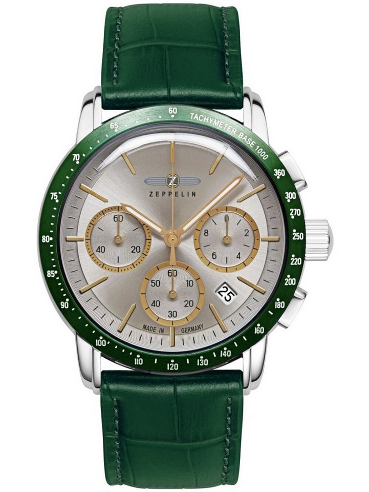 ZEPPELIN Quarzuhr Zeppelin 8878-5 Herrenuhr New York Chronograph 43mm 5ATM Zeppelin 8878-5 Herrenuhr New York Chronograph 43mm 5ATM von ZEPPELIN
