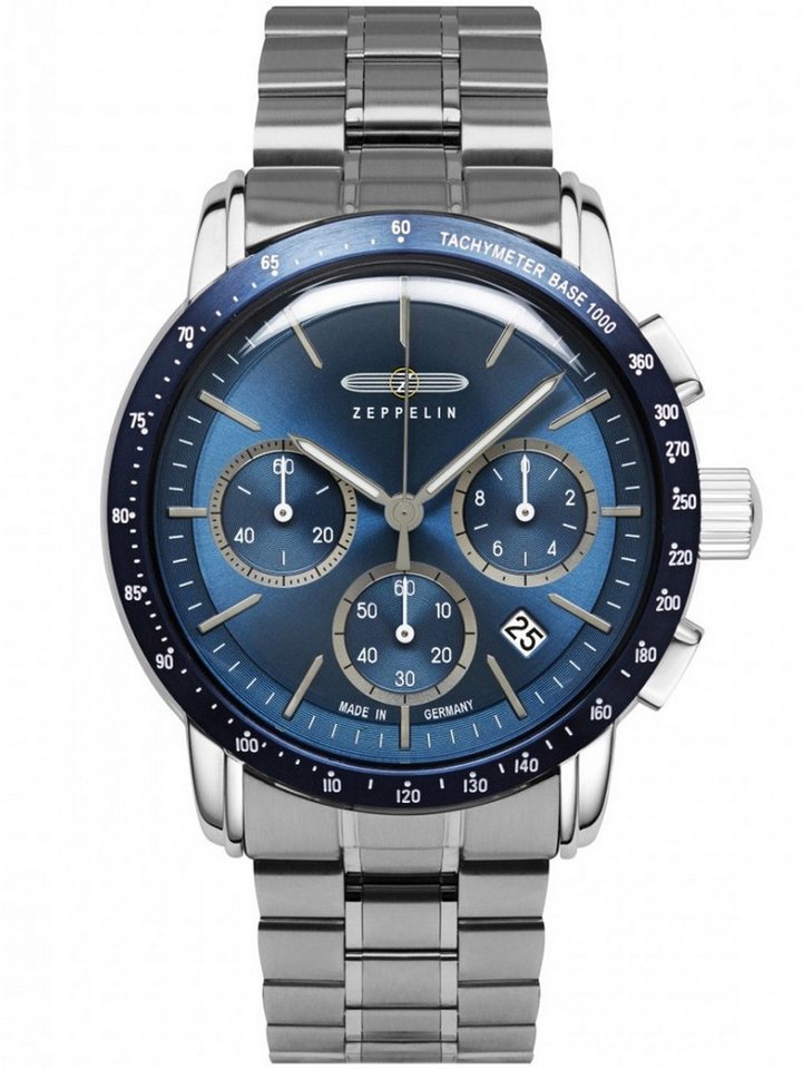 ZEPPELIN Quarzuhr Zeppelin 8878MB-3 Herrenuhr New York Chronograph 43mm 5ATM Zeppelin 8878MB-3 Herrenuhr New York Chronograph 43mm 5ATM von ZEPPELIN