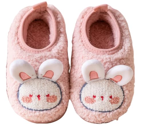 ZEPYFXIT Hausschuhe Kinder Kleinkind Winter Warme Flauschige Hausschuhe Junge Mädchen Plüsch Pantoffeln Bequeme Gefüttert Rutschfeste Slipper von ZEPYFXIT