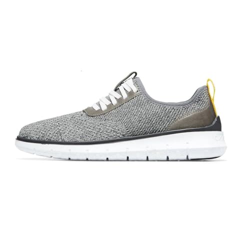 Cole Haan Herren Generation Zerogrand Stitchlite Sneaker, Glacier Gray Gray Pinstripe Knit Cyber Yellow Optic White, 40 2/3 EU von Cole Haan