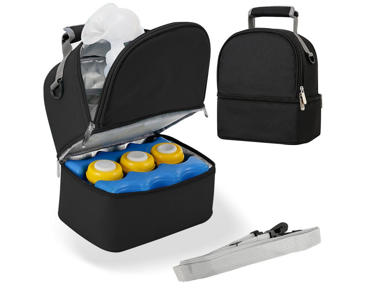 ZEUOPQ Wickelrucksack Muttermilch-Kühltasche Rucksack mit Eisbeutel, wasserdicht, schwarz (1-tlg), für Stillende Mütter, Milchpumpentasche, Wickel-Rucksack von ZEUOPQ