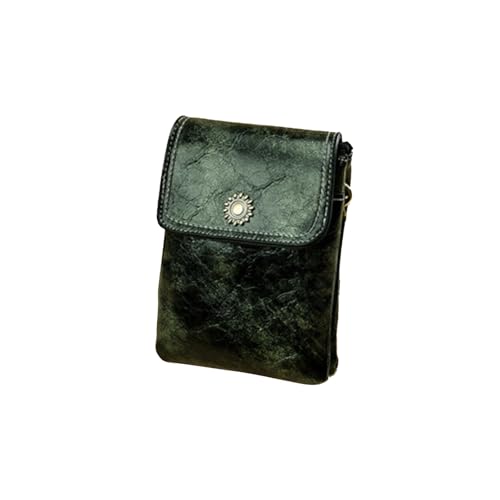 ZEWZI Handy Umhängetasche Damen, PU Leder Handytasche mit Zipper Geldbörse,Viele Fächer Cross-Body Schultertasche mit Verstellbar Abnehmbar Schultergurt Retro Crossbody Bag von ZEWZI