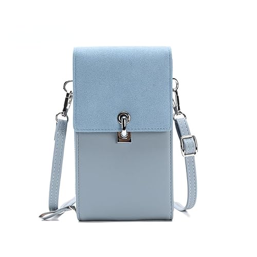 ZEWZI Kleine Handy Umhängetasche Damen,Multifunktionale Handytasche Klein PU-Leder Crossbody Bag Damen mit abnehmbarem Schulterriemen, Portemonnaietelefon mit Kartenschlitz von ZEWZI