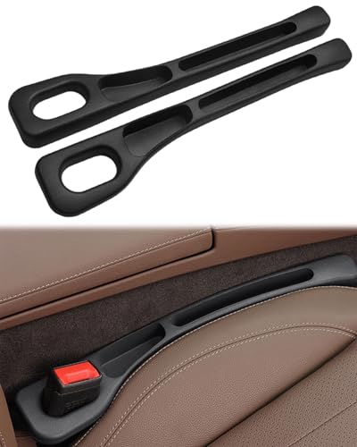 ZEXIJOW 2pc Schwarz Autositz Lückenfüller - Praktischer Autositz Organizer & Gap Filler Auto Zubehör Universell passend für die meisten Modelle Car Seat Gap Filler für Kinder,Praktische Aufbewahrung von ZEXIJOW