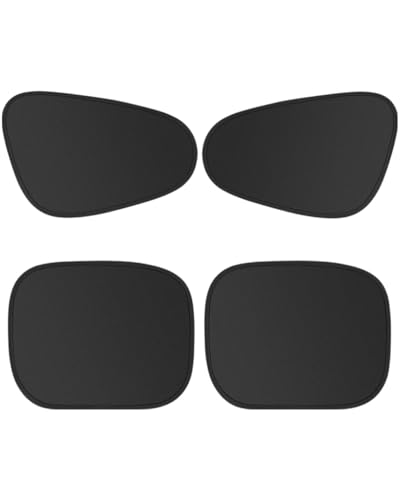 ZEXIJOW 4 Stück Faltbar Sonnenschutz Auto Baby,ZERTIFIZIERTER UPF50+ UV-Schutz,Nachhaltiges & Hochwertiges Schwarzes Klebeband,Hohe Qualität Schutzwirkung,Sonnenschutz Auto Kinder ohne Saugnapf von ZEXIJOW