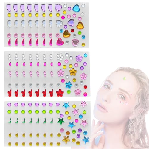 1944 Stück 24 Blatt Star Sticker Sterne Blumen Herzen Aufkleber Belohnungssticker Bunte Laser Glitzer Sticker Lehrer, Selbstklebende Belohnungsaufkleber Glitzer Aufkleber für Kalende DIY Scrapbooking von ZEXOWIJ