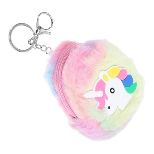 Einhorn Münzbeutel, Münzbörse, Mini Geldbörse Mini-Süß Geldbörsen kleine Cartoon-Münztasche lustiger Reißverschluss Kosmetiktasche Kopfhörer-Geldbörse kleine Gegenstände Taschen für Frauen Geldbörse von ZEXOWIJ
