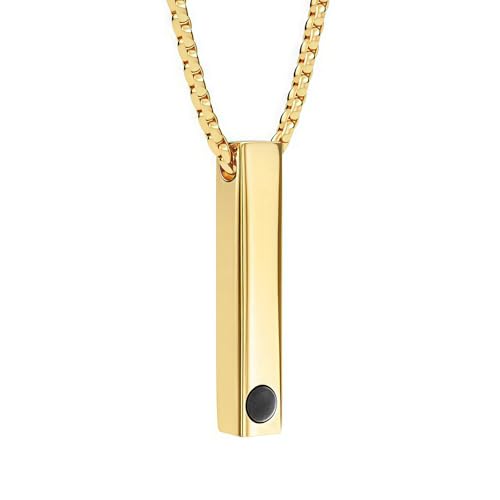 ZEXUPER personalisierte Halskette mit Bild Projektion, Halskette mit Bild im Inneren Foto-Halskette mit individuellem Bild Anhänger im Stein als personalisierte Geschenke für Frauen von ZEXUPER