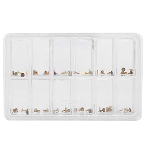 ZEZEFUFU 60PCS Kupfer Uhr Zifferblatt Füße Aufkleber 12 Größen Uhr Bewegung Reparatur Uhr Teile von ZEZEFUFU