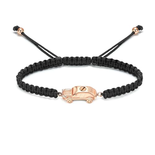 ZEZILE Auto Urne Armband für Asche Einäscherung Schmuck Andenken Verstellbar Geflochtenes Armband Armreif Gedenkgeschenk für Frauen Männer von ZEZILE
