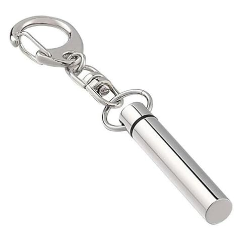 ZEZILE Benutzerdefinierte Asche Schlüsselanhänger Urne Edelstahl Schlüsselanhänger Frauen Männer Hund Tage Fußabdruck Asche Halter Kann graviert werden von ZEZILE