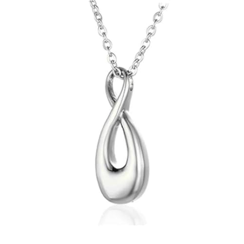 ZEZILE Edelstahl 316L Memorial Cremation Schmuck für Asche Ewigkeit Beerdigung Urne Andenken Halskette von ZEZILE