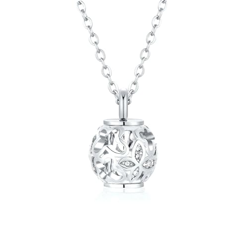 ZEZILE Edelstahl hohler Schmetterling Asche Anhänger Andenken Einäscherung Schmuck Memorial Halskette Anhänger von ZEZILE