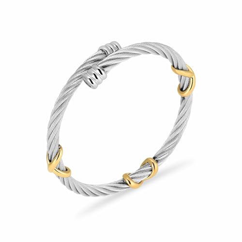 ZEZILE Einäscherung Armband für Asche - Edelstahl Urne Armreif Gedenkschmuck - verstellbares Kabel Manschette Armband Andenken von ZEZILE