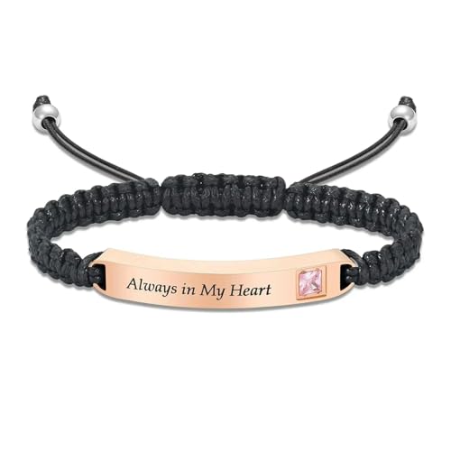 ZEZILE Einäscherung Armband für Asche Kristall Würfel Urne Verstellbarer Armreif Gedenkschmuck Geliebte Menschen Custom Andenken Geschenk für Frauen Männer von ZEZILE