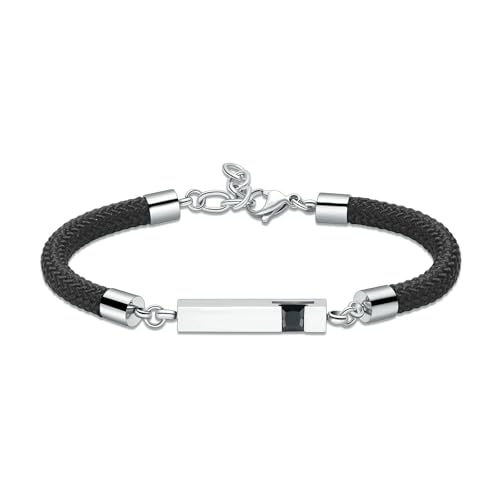 ZEZILE Einäscherung Armband für Asche für Frauen Männer Edelstahl Würfel Urne Verstellbare Armbänder Andenken Geburtsstein Gedenkschmuck von ZEZILE