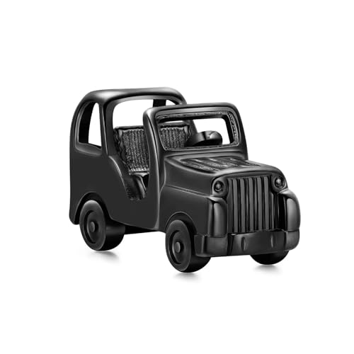 ZEZILE Einäscherung Schmuck Auto Urne Halskette für Asche Edelstahl Anhänger Andenken Beerdigung Gedenkgeschenk für Männer Frauen von ZEZILE