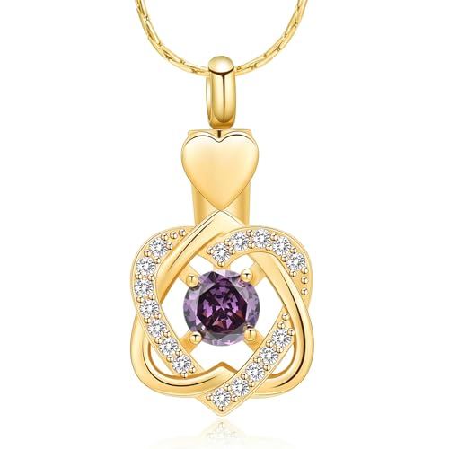 ZEZILE Einäscherung Schmuck Herz Urne Asche Halskette für Frauen Memorial Asche Andenken Halskette des geliebten Menschen ZEZILE Einäscherung Schmuck Herz Urne Asche Halskette für Frauen Memorial Asche Andenken Halskette des geliebten Menschen von ZEZILE