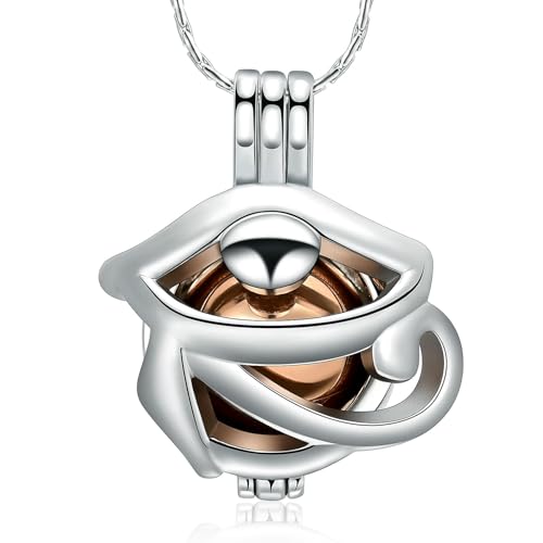 ZEZILE Einäscherung Schmuck für Asche Memorial Anhänger Urne Halskette Mensch Haustier Asche Halter Andenken für Männer Frauen von ZEZILE