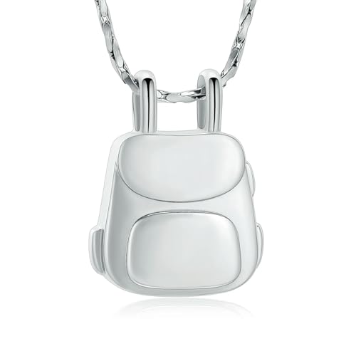 ZEZILE Einäscherung Schmuck für Asche Rucksack Anhänger Urne Halskette Andenken Geliebte Gedächtnisgeschenk für Frauen Männer von ZEZILE