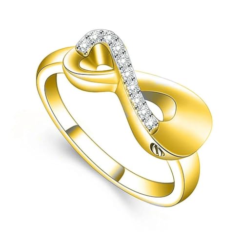 ZEZILE Einäscherungsring für Asche Kristall Ring Memorial Andenken Urne Ring Halter Asche für Haustier/Mensch Urne Ring für Frauen von ZEZILE