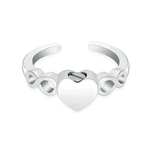 ZEZILE Einäscherungsringe für Asche Edelstahl Herz Urne Ringe öffnen Finger Ringe Andenken Memorial Asche Schmuck für Frauen von ZEZILE