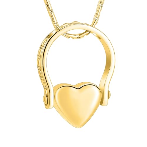 ZEZILE Einäscherungsringe für Asche - Liebe Herz Urne Memorial Finger Ring Anhänger Halskette Edelstahl Andenken Schmuck Geschenk für Frauen von ZEZILE