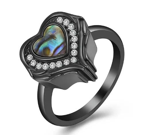 ZEZILE Feuerbestattungsschmuck für Asche Herz mit Engelsflügeln Urne Ring Finger Ring Geliebte Andenken für Frauen von ZEZILE