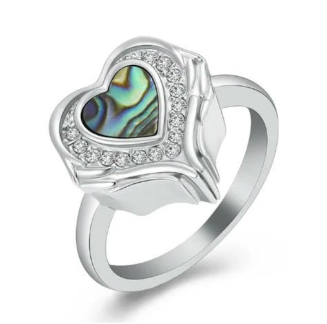 ZEZILE Feuerbestattungsschmuck für Asche Herz mit Engelsflügeln Urne Ring Finger Ring Geliebte Andenken für Frauen von ZEZILE