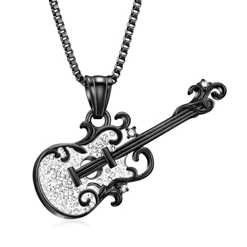 ZEZILE Gitarre Einäscherung Schmuck für Asche Edelstahl Urne Halskette für Asche für Frauen Männer Andenken Denkmal für Schmuck ZEZILE Gitarre Einäscherung Schmuck für Asche Edelstahl Urne Halskette für Asche für Frauen Männer Andenken Denkmal für Schmuck von ZEZILE