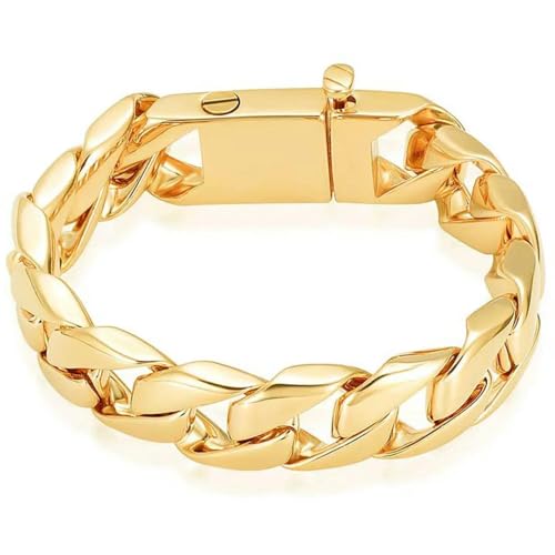 ZEZILE Herren Einäscherung Urne Armband für Asche Edelstahl Herren Große Panzerkette Armband für Asche Andenken Gedenkschmuck von ZEZILE