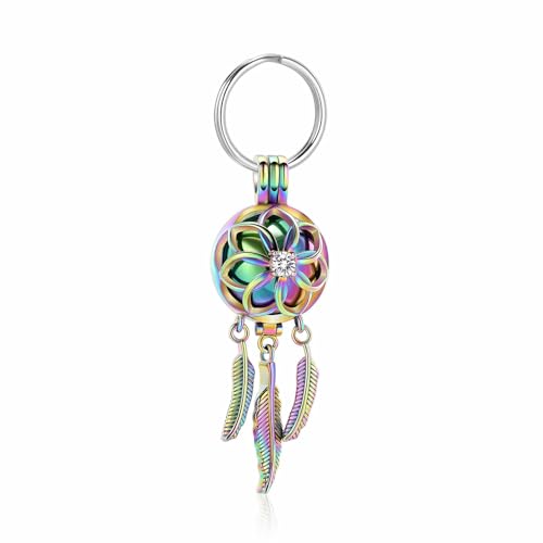 ZEZILE Hohle Einäscherung Schmuck Asche Urne Schlüsselanhänger Edelstahl Frau Andenken Gedenkschmuck Anpassen ZEZILE Hohle Einäscherung Schmuck Asche Urne Schlüsselanhänger Edelstahl Frau Andenken Gedenkschmuck Anpassen von ZEZILE