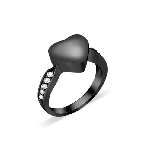 ZEZILE Liebe Herz Urne Ring für Haustier Hund/Katze Asche Andenken Gedenkschmuck Für immer in meinem Herzen Pfote Abdruck Einäscherung Finger Ringe ZEZILE Liebe Herz Urne Ring für Haustier Hund/Katze Asche Andenken Gedenkschmuck Für immer in meinem Herzen Pfote Abdruck Einäscherung Finger Ringe von ZEZILE